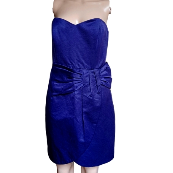 Anthropologie Greylin Strapless Eggplant Purple Dress Short Size Small - Picture 8 of 10